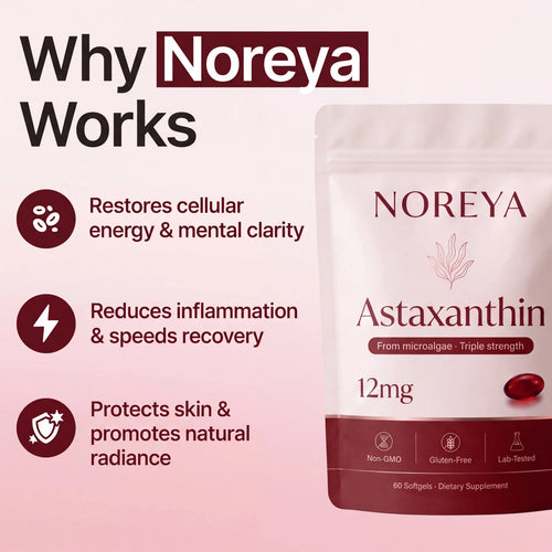 NOREYA Astaxanthin - Nature’s Most Powerful Antioxidant for Whole Body Support & Cellular Protection