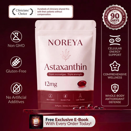 NOREYA Astaxanthin - Nature’s Most Powerful Antioxidant for Whole Body Support & Cellular Protection