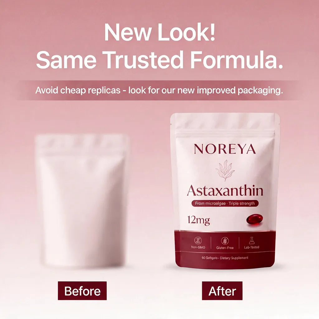 NOREYA Astaxanthin - Nature’s Most Powerful Antioxidant for Whole Body Support & Cellular Protection